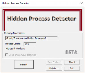 Hidden Process Detector - náhled