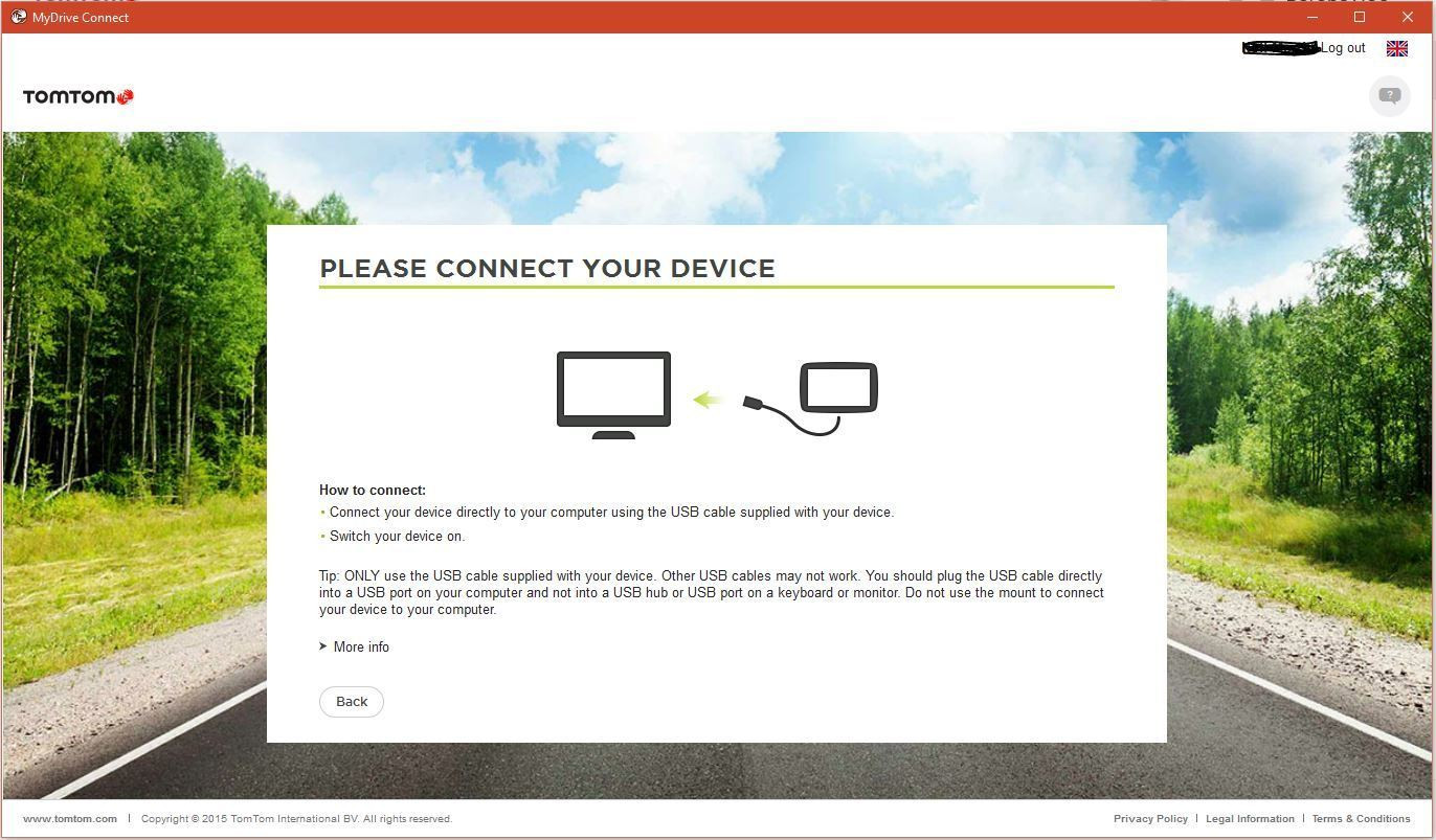 tomtom mydrive connect version number