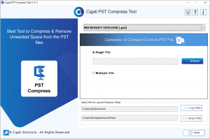 Cigati PST Compress Tool - náhled