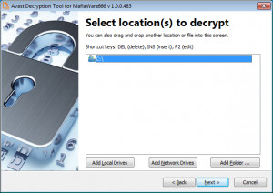 Avast Decryption Tool for MafiaWare666 - náhled