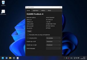 OpenFreebuds Desktop - náhled