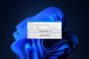 CSV to JSON Converter - náhled