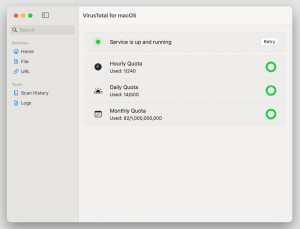 VirusTotal for macOS - náhled