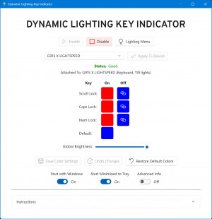 Dynamic Lighting Key Indicator - náhled