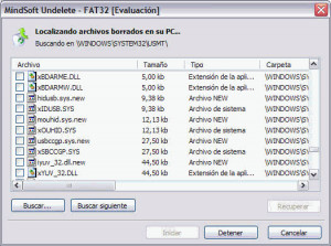 MindSoft Undelete - náhled
