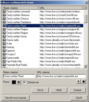 radioPlayer - náhled