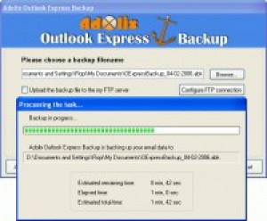 Adolix Outlook Express Backup - náhled
