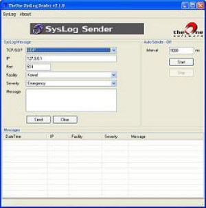 SysLog Sender - náhled