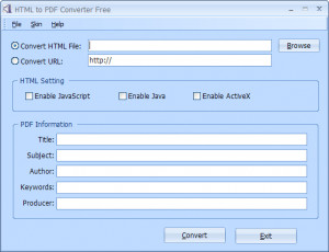 HTML to PDF Converter - náhled