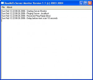 Roadkil's Server Monitor - náhled