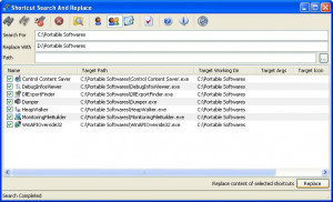 Shortcut Search and Replace - náhled