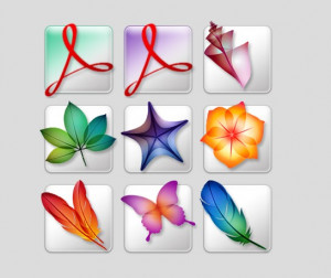 Adobe Creative Suite 2 icons - náhled