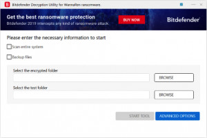 WannaRen Decryption Tool - náhled