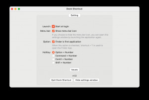 Dock Shortcut - náhled