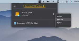 Donemax NTFS for Mac - náhled