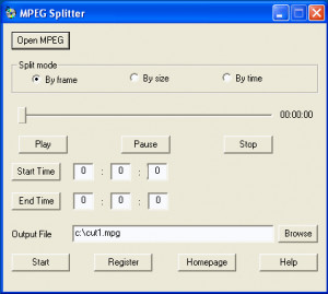 MPEG Splitter - náhled