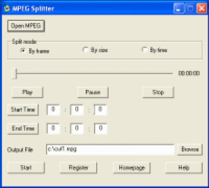 MPEG Splitter - náhled