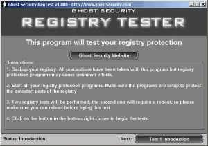 RegTest - náhled