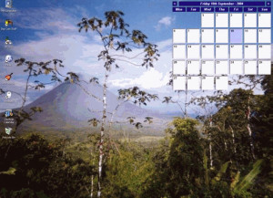 Simple Desktop Calendar - náhled
