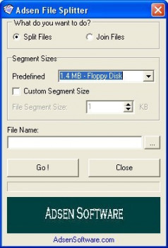 Adsen File Splitter - náhled