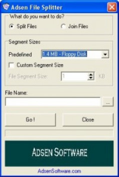 Adsen File Splitter - náhled