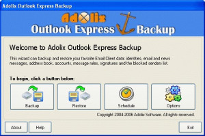 Adolix Email Backup - náhled