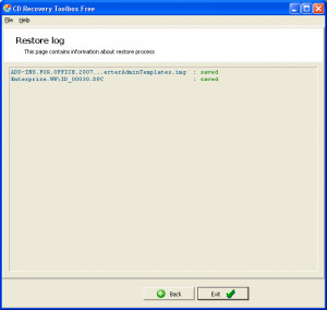 CD Recovery Toolbox - náhled