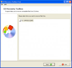 CD Recovery Toolbox - náhled