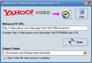 Naevius Yahoo Video Converter - náhled