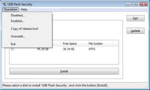 USB Flash Security - náhled