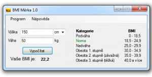 BMI Měrka - náhled