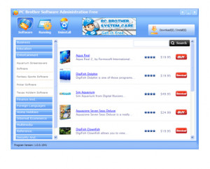 PC Brother Software Administration Free - náhled