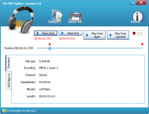 My MP3 Splitter - náhled