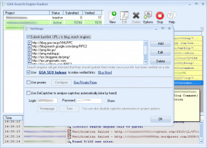 GSA Search Engine Ranker - náhled