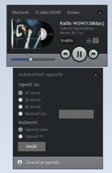 Rádio WOW Player - náhled