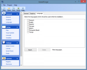 InstallForge - náhled
