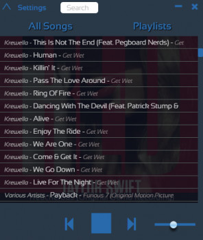 Xposed Audio Player - náhled