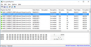 EncryptedRegView - náhled