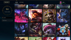 LoL Skins Viewer - náhled