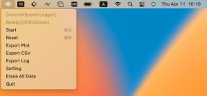 Simple InternetSpeed Logger - náhled