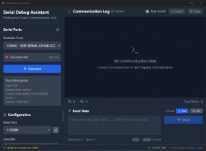 Serial Debug Assistant - náhled