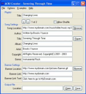 M3U Creator - náhled