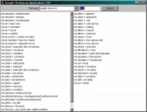 Simple Dictionary Application - náhled