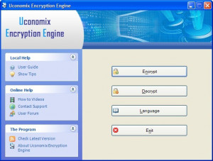 Uconomix Encryption Engine - náhled