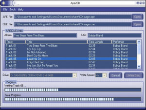 Ape2CD - náhled