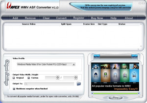 Apex WMV ASF Converter - náhled