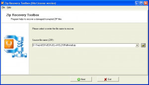 Zip Recovery Toolbox - náhled