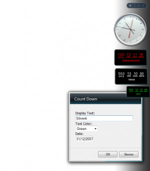 Count Down Vista Gadget - náhled