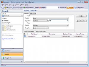 Efficient Address Book Free - náhled