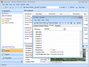 Efficient Address Book Free - náhled